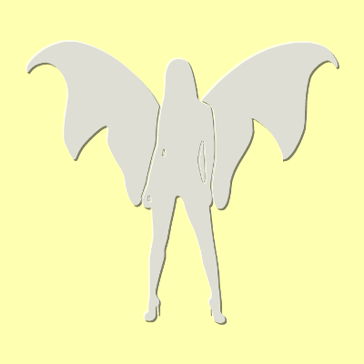 Angel Yellow Square, par Xavier E. G. Dierick